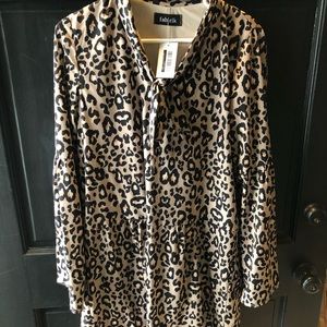 NWT Fabrik Leopard print dress L